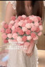 暢印漸變長(cháng)絨玫瑰花束毯子手工編織diy材料包花束毯子送閨蜜朋友禮物 夢(mèng)幻粉玫瑰毯子【材料包+工具+教程】 【直徑約80cm左右】 曬單實(shí)拍圖
