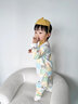 優(yōu)奇嬰兒秋衣套裝純棉打底內(nèi)衣男女寶寶a類高腰護(hù)肚嬰兒分體睡衣無(wú)骨 嗨皮小熊貓1條 80cm 曬單實(shí)拍圖