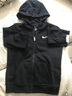 NIKE 耐克小童裝男童保暖加絨外套秋冬兒童開(kāi)衫連帽衛衣 正黑色 130 /64 【建議身高116-122cm】 曬單實(shí)拍圖