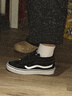 VANS范斯官方 SK8-Mid街頭風(fēng)經(jīng)典男鞋女鞋板鞋運動(dòng)鞋 黑色  37  曬單實(shí)拍圖