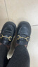 斯凱奇（Skechers）單鞋勃肯鞋女士2025新款秋季牛皮一腳蹬休閑鞋厚底豆豆鞋159018 曬單實(shí)拍圖