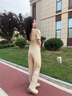 佰藍嬌時尚休閑套裝女2025夏季新款高級感洋氣質(zhì)減齡寬松闊腿褲子兩件套 卡其色 M 曬單實拍圖