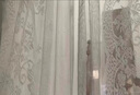 小野七天紗簾門(mén)簾隔斷簾免打孔安裝伸縮桿法式蕾絲客廳臥室陽(yáng)臺飄窗遮擋簾 穿桿式加工 平鋪寬1.4*高1.8一片 曬單實(shí)拍圖