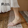 樸尼斯 Pounise 單鞋女韓版大碼船鞋平底柔軟 PQM-02 粉色 39/245(1.5)  曬單實(shí)拍圖