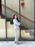 波司登（BOSIDENG）【反季】谷愛凌同款輕薄鵝絨羽絨服女連帽修身連帽便捷收納短外套 晴山藍5702 S 160/84A 曬單實拍圖