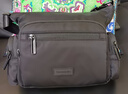 新秀麗（Samsonite）女士通勤大容量休閑單肩斜挎包時(shí)尚輕盈帆布包生日禮物送女友NS9 黑色 曬單實(shí)拍圖