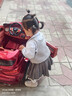 凡獵VOONLIE女童學(xué)院風(fēng)套裝秋裝兒童洋氣時(shí)髦小女孩衣服寶寶百褶裙三件套春秋 灰色 110 cm 曬單實(shí)拍圖