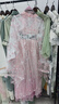 唐努烏（Tang Nu wu）漢服女中國風(fēng)超仙對襟襦裙?jié)h齊腰長裙古風(fēng)古裝大擺裙套裝表演服 粉色【齊腰三件套】 L 【110-120斤】 曬單實拍圖