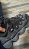 斐樂(lè )（FILA）官方加絨豌豆鞋女鞋老爹鞋運動(dòng)鞋冬季新款保暖休閑鞋 黑/影黑灰-BD 36.5 曬單實(shí)拍圖