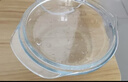 品喻（PINYU）玻璃雙耳透明玻璃碗帶蓋微波爐碗耐熱湯碗面碗沙拉碗泡面蒸蛋羹碗 曬單實(shí)拍圖