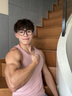 omG!坑條紋運(yùn)動(dòng)健身背心男快干夏季跑步緊身吸汗籃球無袖訓(xùn)練打底汗衫 粉色 XL (140-160斤) 曬單實(shí)拍圖