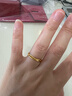 周大福波紋黃金戒指女足金首飾送女友(工費:280計價(jià))F234246 12號 足金 約2.85g 曬單實(shí)拍圖