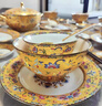 千福令品牌景德鎮宮廷風(fēng)黃金琺瑯彩餐具套裝陶瓷碗碟盤(pán)整套家用喬遷禮品 琺瑯彩10人豪華套餐 80頭 曬單實(shí)拍圖
