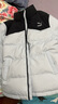 彪馬新款兒童冬季羽絨服立領(lǐng)保暖舒適休閑 冰藍80901 170 曬單實(shí)拍圖