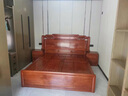 一善一品 紅木家具 非洲花梨（學(xué)名：刺猬紫檀）全實(shí)木大床臥室婚床新中式傳承雙人素面 預付選項 單拍不發(fā) 款清發(fā)貨 曬單實(shí)拍圖