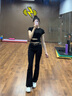 美麗衣櫥（BEAUTIFUL WARDROBE）水洗微喇牛仔褲女春秋高腰顯瘦喇叭褲女日常休閑百搭馬蹄長(cháng)褲子女 曬單實(shí)拍圖
