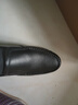 宜馳（EGCHI）商務(wù)休閑鞋男皮鞋大碼套腳頭層牛皮中年鞋子 36274 黑色 40 曬單實(shí)拍圖