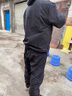 防塵防水工作服分體連帽無塵服靜電衣男女防護服戶外養(yǎng)殖噴漆打磨 卡其色上衣+褲子連帽款 XXL 曬單實拍圖