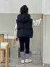 雅鹿2025秋冬新款洋氣加厚兒童羽絨馬甲外穿女童男童寶寶大童背心馬夾 黑色 120 曬單實(shí)拍圖