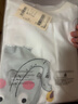 戴維貝拉（DAVE＆BELLA）女童短袖兒童t恤男童夏裝童裝男孩衣服寶寶半袖白色體桖嬰兒上衣 白色【DB2221435】 120 cm（建議身高110-120cm） 曬單實(shí)拍圖