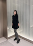 ZHR樂福鞋女真牛皮粗跟單鞋女英倫風(fēng)加絨休閑女鞋 AY78AN 黑色 37  曬單實(shí)拍圖