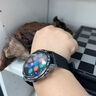 華為（HUAWEI）手表WATCH GT 5【國家補(bǔ)貼15%】運(yùn)動智能兩周續(xù)航藍(lán)牙通話體溫心率血氧健康監(jiān)測送男女朋友禮物pro 46mm幻夜黑【皮表帶+貼膜】 曬單實(shí)拍圖