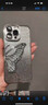 三只貓咪適用于蘋果16promax手機(jī)殼16pro唯美流沙蝴蝶iPhone15新款保護(hù)套14pro帶鏡頭膜全包防摔輕奢高檔女 【銀色套鈦灰機(jī)】流沙蝴蝶-帶鏡頭膜 iPhone 16 Pro Max 曬單實(shí)拍圖