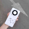 鹿途者 DEERWALKins高級感鏤空蝴蝶適用華為mate80pro手機殼全包防摔mate70pro+保護套大孔鏡頭mate50E磨砂40硬殼 銀底tpu-鏤空蝴蝶 華為 Mate 70 Pro+ 曬單實(shí)拍圖