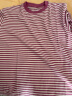 无印良品（MUJI） 男式 天竺编织 圆领长袖T恤打底衫灰色 格雷系 早春新品AB1MLA4S 烟熏蓝色条纹 L (175/100A) 晒单实拍图
