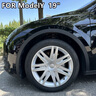 適用于特斯拉modely19寸輪轂蓋s3款7幅輪轂蓋改裝輪轂蓋輪轂罩 19寸Y-星云款銀色【4個】+銀標(biāo) 曬單實拍圖