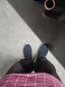 京秀春帆布鞋女韓版加厚輕軟底透氣閏月鞋一腳蹬老北京布鞋媽媽休閑鞋子 黑色 38 曬單實(shí)拍圖