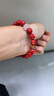 天官賜福高含量朱砂手鏈男女款彌勒佛佛頭蓮花手串10mm本命年禮物 曬單實(shí)拍圖
