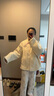GAP女裝2025秋季新款貼布繡logo仿羊羔絨寬松拉鏈立領(lǐng)外套843660 米色 M (165/88A) 亞洲尺碼 曬單實(shí)拍圖