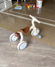 kidpop兒童三輪車(chē)腳踏車(chē)1-4歲遛娃神器寶寶手推車(chē)滑行車(chē) 周歲禮物冬雪白 曬單實(shí)拍圖