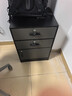 半隅雅居文件柜辦公室儲物柜資料柜帶鎖辦公桌邊柜桌下收納柜小柜子抽屜柜 【兩抽一門(mén)款】65cm黑灰帶滑軌 曬單實(shí)拍圖