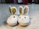 小鹿米利 兒童棉拖鞋冬季女童室內防滑保暖兔子家居毛毛包跟寶寶棉鞋男孩3 曬單實(shí)拍圖