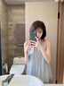 她芙（tafu）品牌女裝無(wú)袖連衣裙女夏2025新款氣質(zhì)法式名媛復(fù)古遮肉顯瘦掛脖裙 藍(lán)色 M 曬單實(shí)拍圖