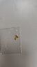 吾皇老金黃金小金珠足金999古法DIY配件手串散珠金珠子轉運珠送禮 約0.27g 曬單實(shí)拍圖