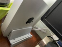 Drewchan 立式筆記本支架適用蘋(píng)果macbook豎放電腦支架mini桌面鋁合金收納ipad底座 【升級鋁合金+單口調節三卡槽同放3臺設備】銀 曬單實(shí)拍圖