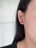 GRAMDA南紅瑪瑙銀耳釘女本命年簡約氣質(zhì)高級感耳飾品媽媽生日禮物送女友 南紅瑪瑙銀耳釘 曬單實拍圖