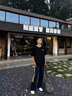 NASALIKE三條杠織帶拼接直筒衛(wèi)褲男春秋款寬松休閑褲子美式重磅闊腿運(yùn)動(dòng)褲 常規(guī)【偏薄普通款】藏青 XL碼 建議120-135斤穿 曬單實(shí)拍圖