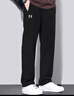 安德瑪（UNDERARMOUR）男褲長(cháng)褲 2025秋季新款運動(dòng)褲健身訓練褲寬松輕便黑色直筒褲子男 針織直筒-口袋拉鏈-曬圖返5 XL (180) /88A 曬單實(shí)拍圖