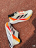 adidas ADIZERO BOSTON 12超輕緩震回彈馬拉松玻纖柱跑鞋阿迪達斯 象牙白/黑色/橙紅   42 曬單實(shí)拍圖