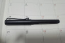 凌美（LAMY）钢笔签字笔 生日节日礼物学生成人练字文具 德国进口 狩猎系列墨水笔 磨砂黑 F0.7mm 实拍图