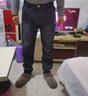 菲凡沃【兩條裝】牛仔褲男新款秋冬季男褲彈力修身小腳工裝百搭長(cháng)褲子 606黑色加絨+2139灰色常規 32 【（2尺5）體重135-145斤】 曬單實(shí)拍圖