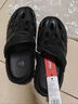 Chokichoki洞洞鞋女夏男外穿沙灘涼鞋防滑厚包頭護士涼拖鞋增高踩屎感婚紗鞋 黑色 【男款】 40-41 (260mm) 曬單實(shí)拍圖