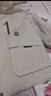 鴨鴨（YAYA）王一博同款羽絨服女2025冬季最新款沖鋒外套保暖潮流工裝男女同款 燕麥色 2XL 【建議150-165斤】 曬單實(shí)拍圖