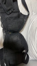 萊特妮絲（Lightness）  薄杯文胸性感蕾絲胸罩側(cè)收副乳防下垂調(diào)整型內(nèi)衣  PW120 黑色 80D 曬單實(shí)拍圖