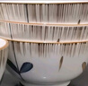 賀川屋陶瓷碗日式釉下彩6英寸面碗家用飯碗套裝 4只裝 蘭亭序 曬單實(shí)拍圖