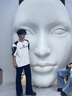 迪伽達短袖T恤男解構小眾設計感重磅墊肩夏季拼色印花寬松休閑半袖潮流 WYXS-T25白色 XL 曬單實(shí)拍圖